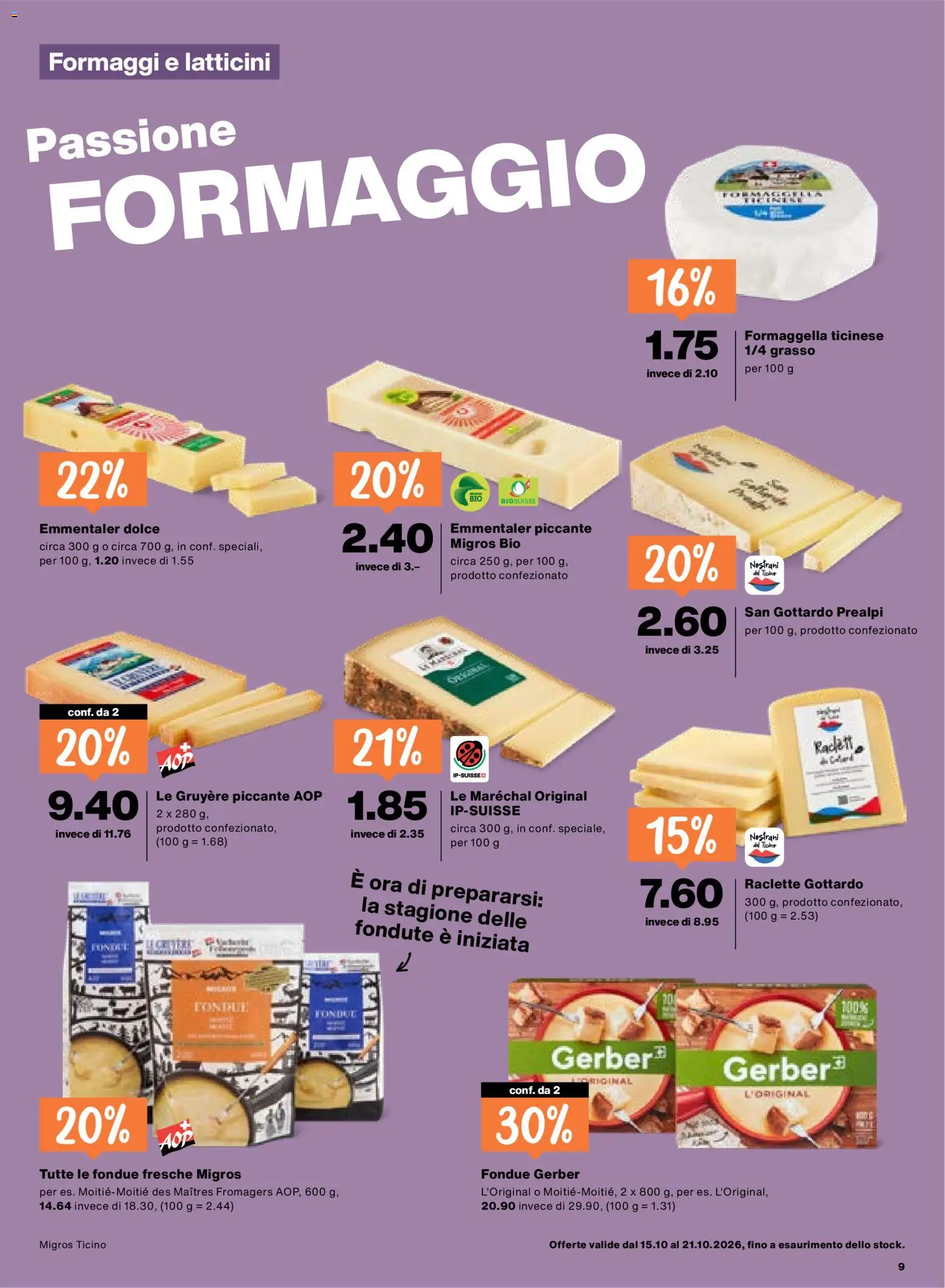 Migros aktionen IT – gültig ab 15.10.2026 | Seite: 9