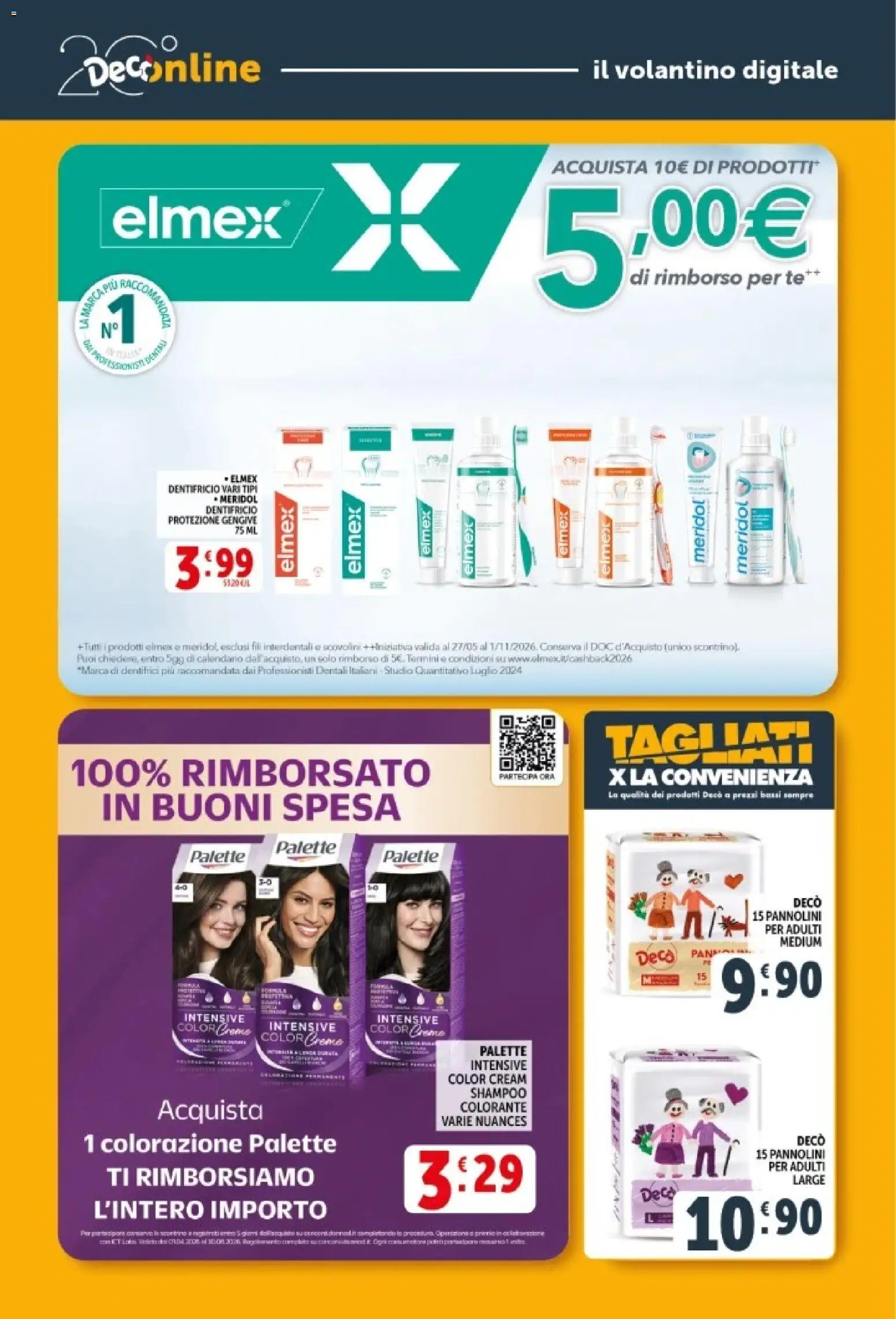Volantino Decò del 08.06.2026 | Pagina: 31 | Prodotti: Shampoo, Dentifricio, Tè, Panna
