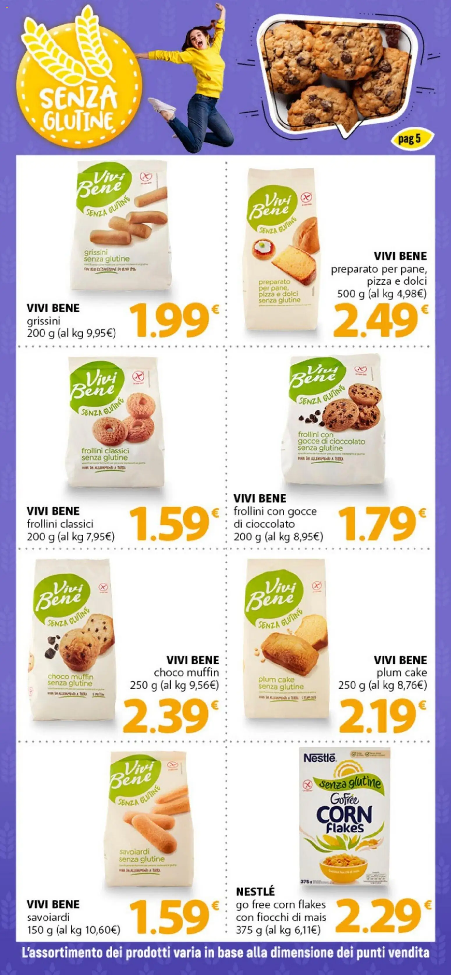 Volantino DOK del 10.03.2026 | Pagina: 5 | Prodotti: Muffin, Mais, Grissini, Savoiardi