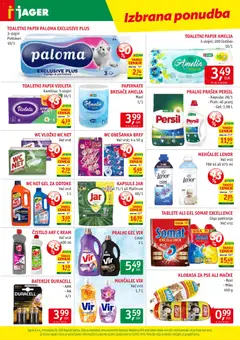 Jager katalog akcije – veljaven od 19.08.2026 | Stran: 15 | Izdelki: Prašek, Pralni prašek, Toaletni papir, Vložki