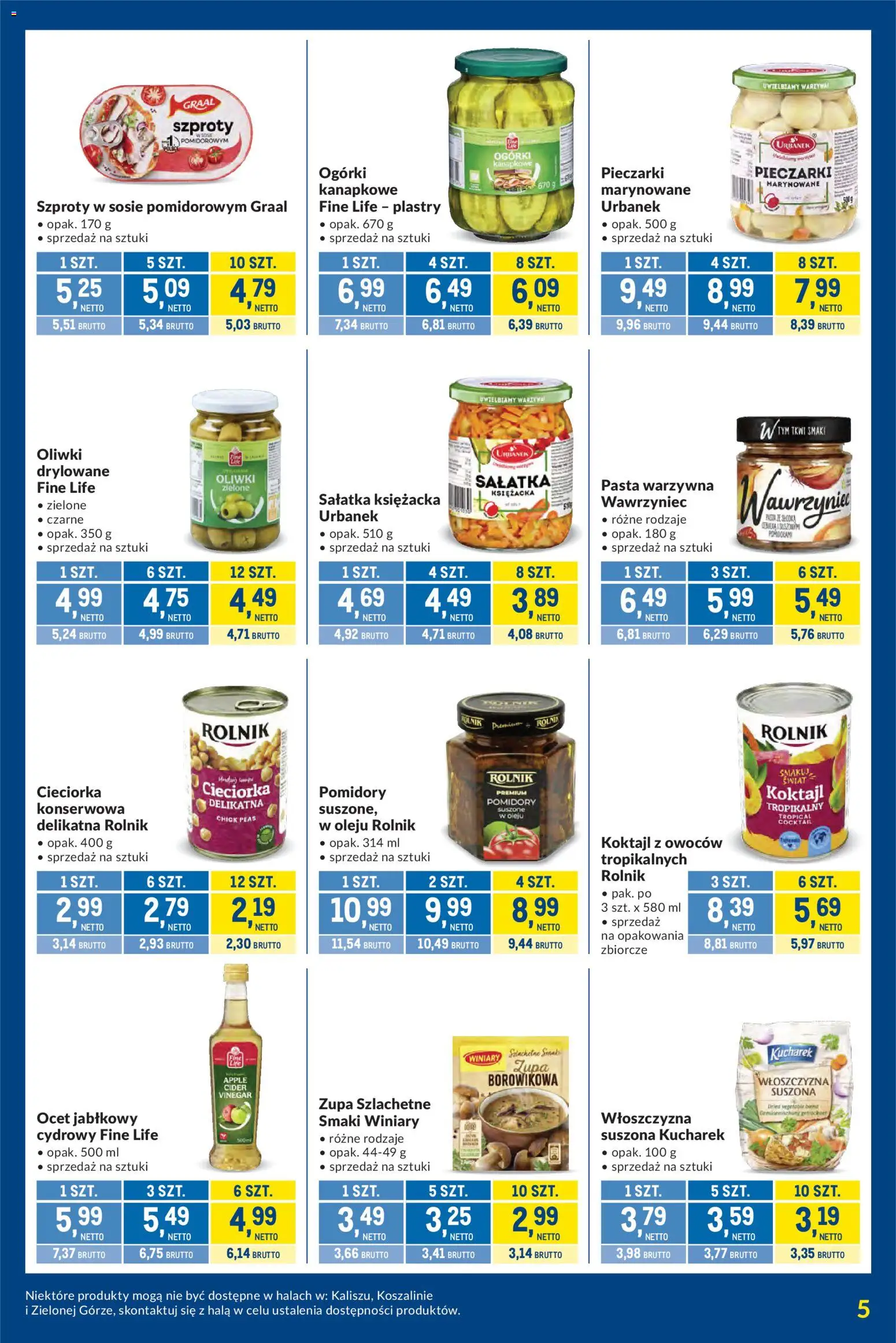 Makro gazetka - Kupujesz więcej płacisz mniej od 09.06.2026 | Strona: 5 | Produkty: Pieczarki, Cieciorka, Zupa, Warzywa