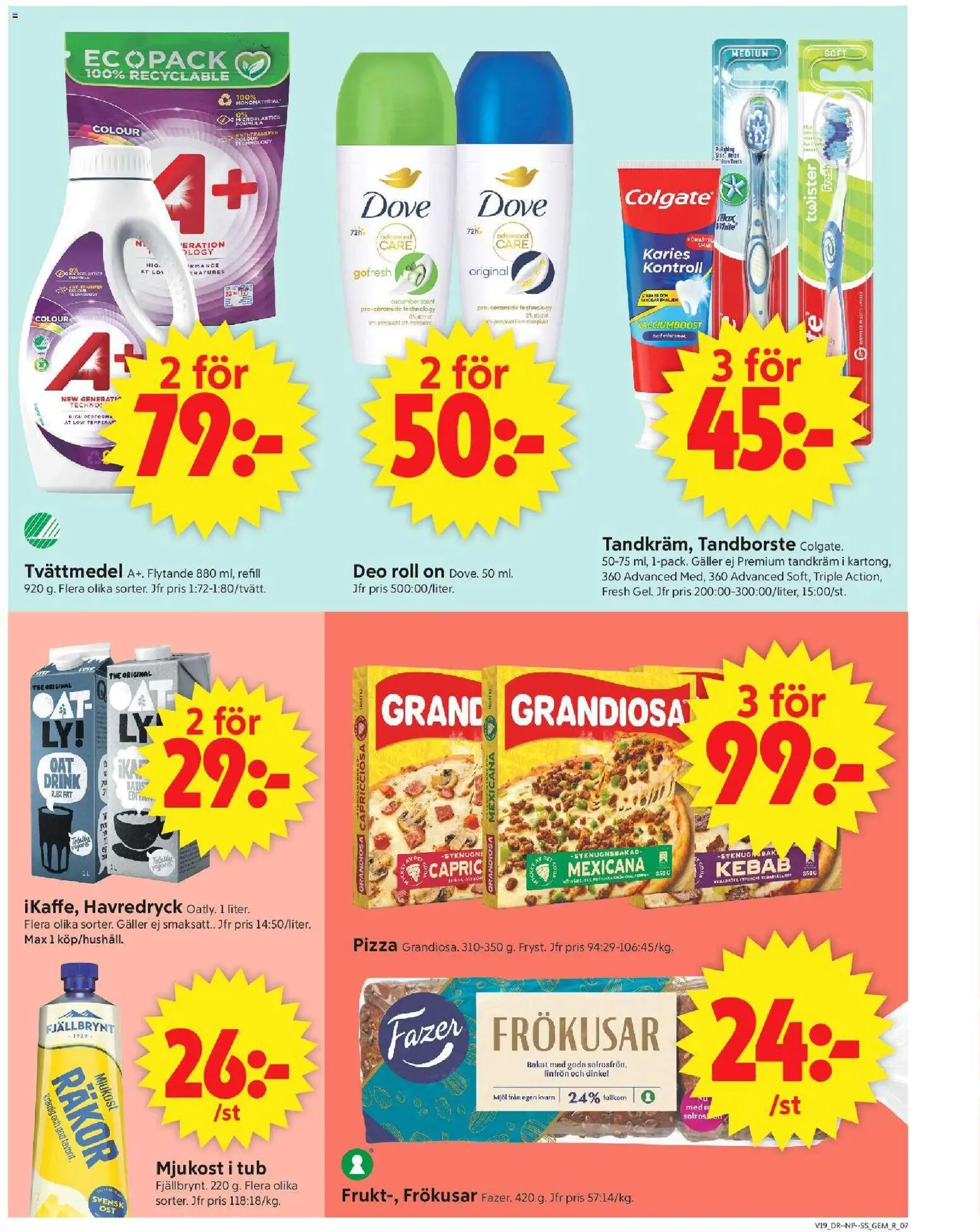 ICA Supermarket reklamblad aktuell från 04.05.2026 | Sida: 9 | Produkter: Kvarn, Galler, Pizza, Mjukost