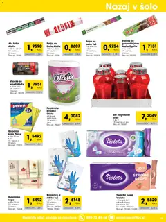 Tuš katalog akcije – veljaven od 01.09.2026 | Stran: 23 | Izdelki: Toaletni papir, Kos, Folija, Rokavice