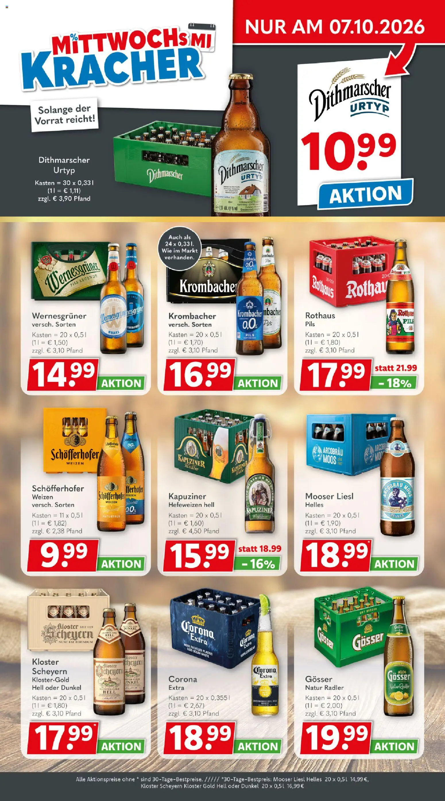 Getränkeland Prospekt – gültig ab 28.09.2026 | Seite: 3 | Produkte: Pils, Wernesgruner, Radler, Krombacher