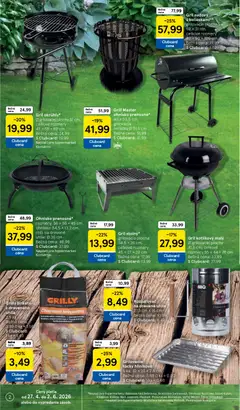 Tesco leták platný od 27.04.2026 | Strana: 2 | Produkty: Gril, Rošt, Brikety