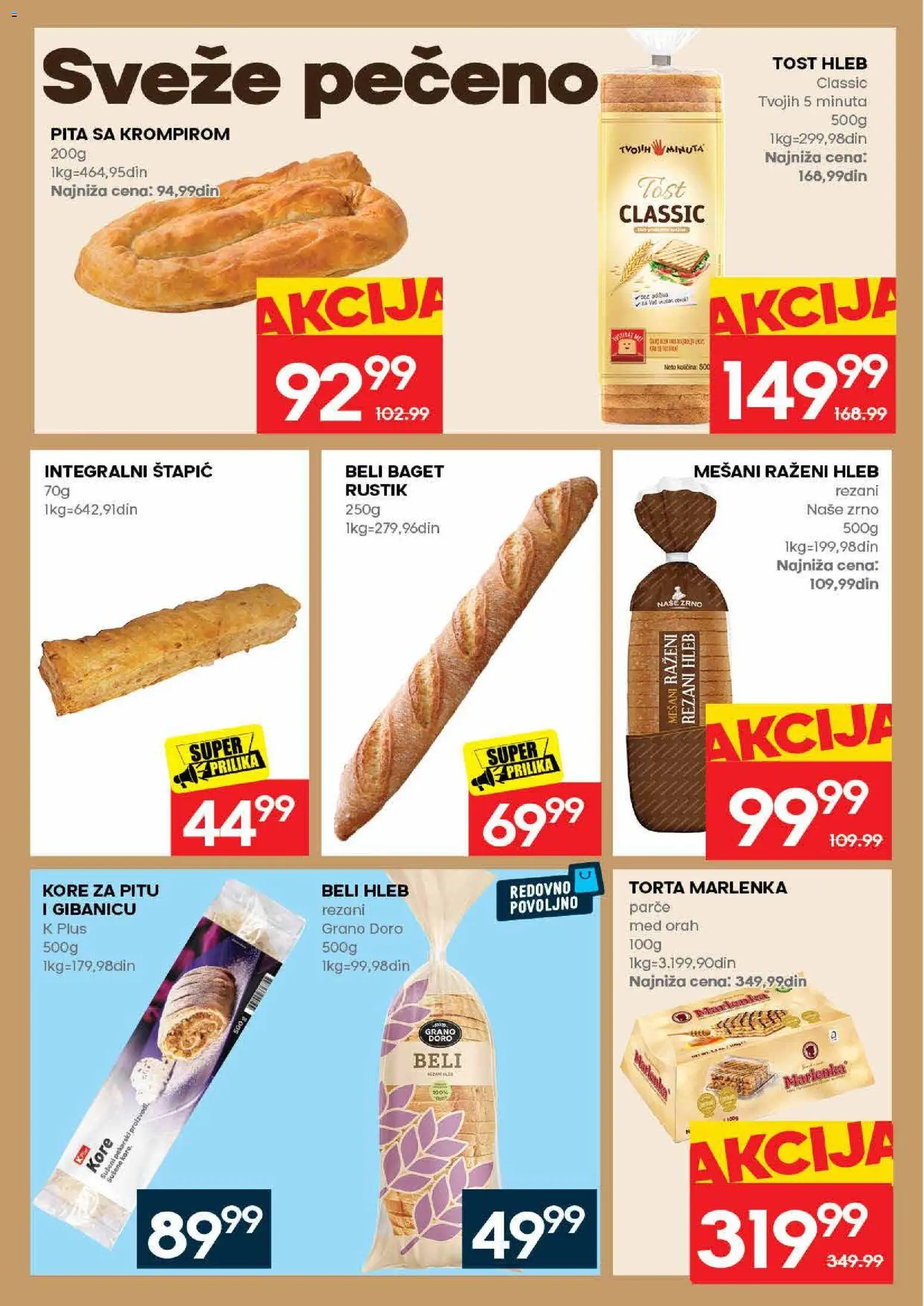 Idea katalog - važi od 11.06.2026 | Strana: 14 | Proizvode: Rezani hleb, Baget, Orah, Torta