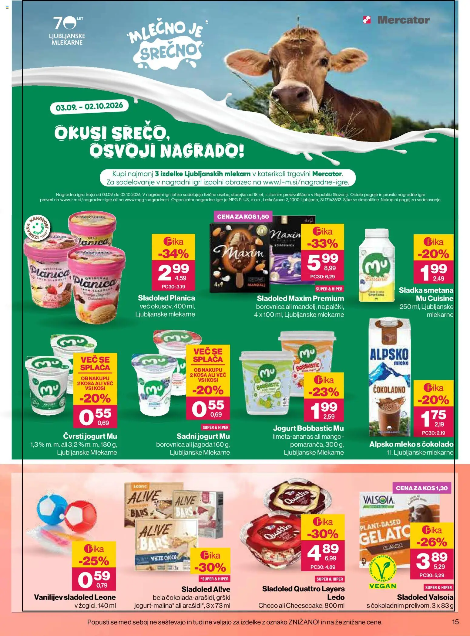Novi Mercator katalog ponudbe – veljaven od 10.09.2026 | Stran: 15