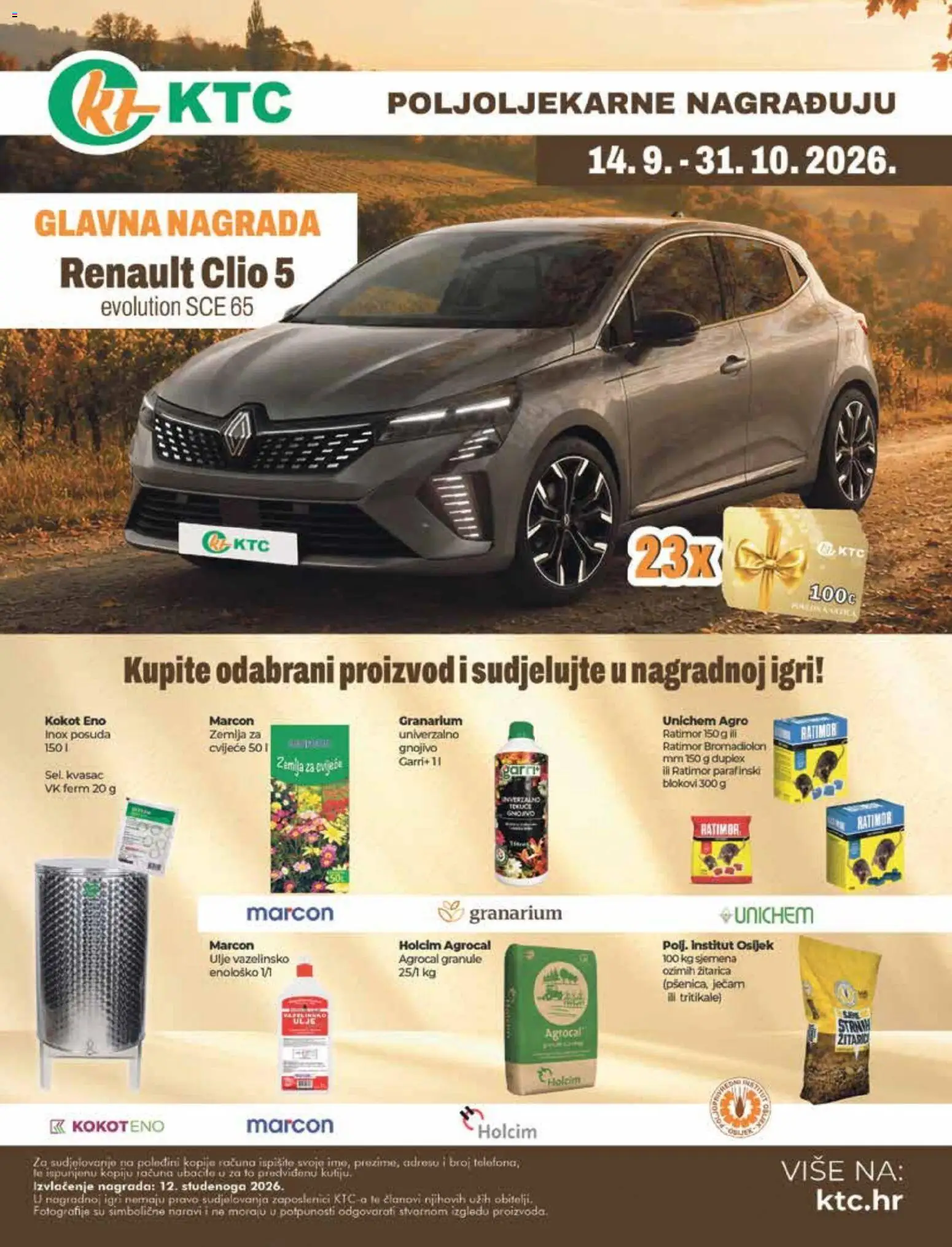 KTC katalog | vrijedi od 21.10.2026 | Stranica: 14 | Proizvodi: Cvijeće, Zemlja, Ulje, Kvasac