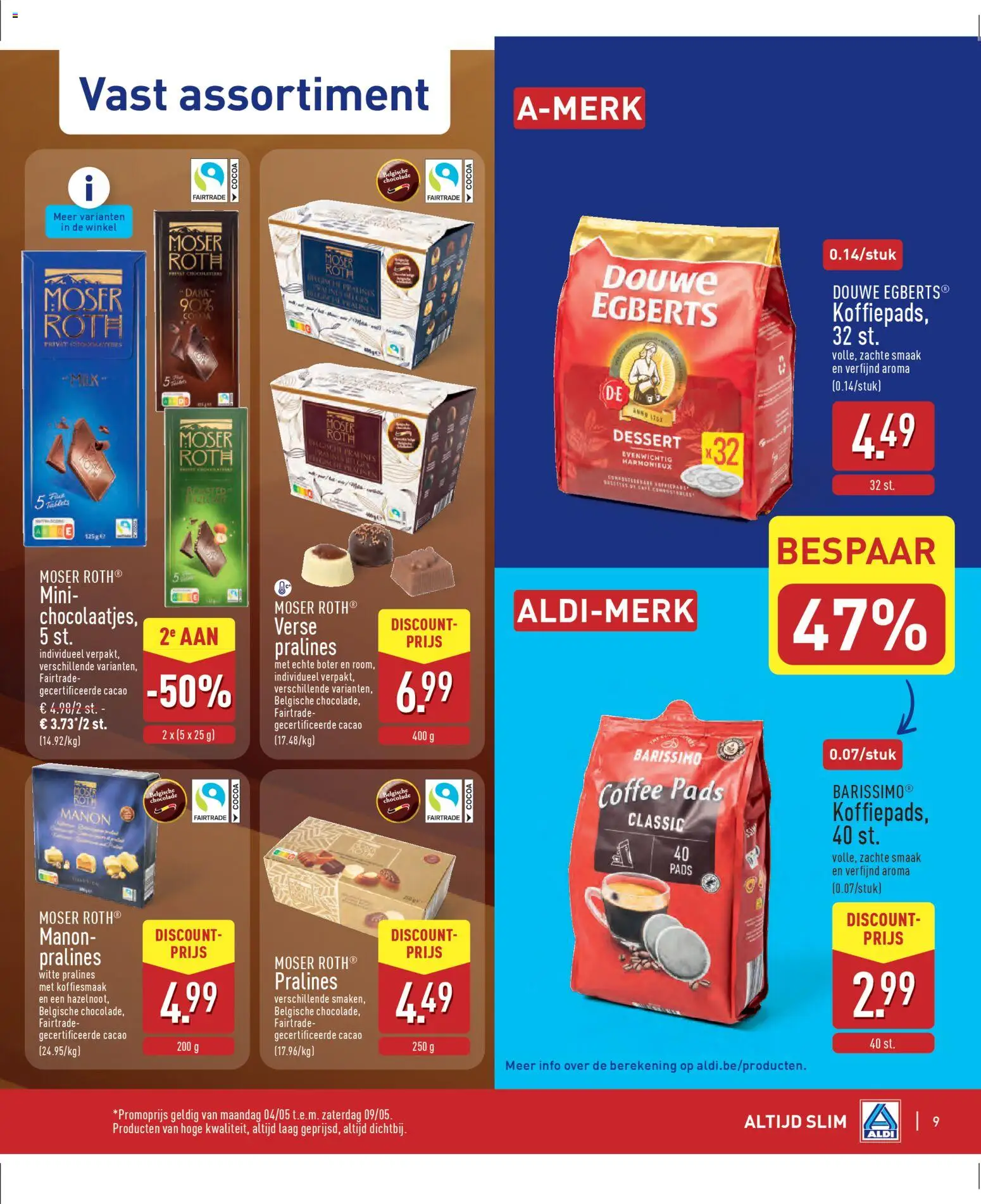 {H1} | Pagina: 9 | Producten: Rooibos tea, Pads, Boter, Chocolade
