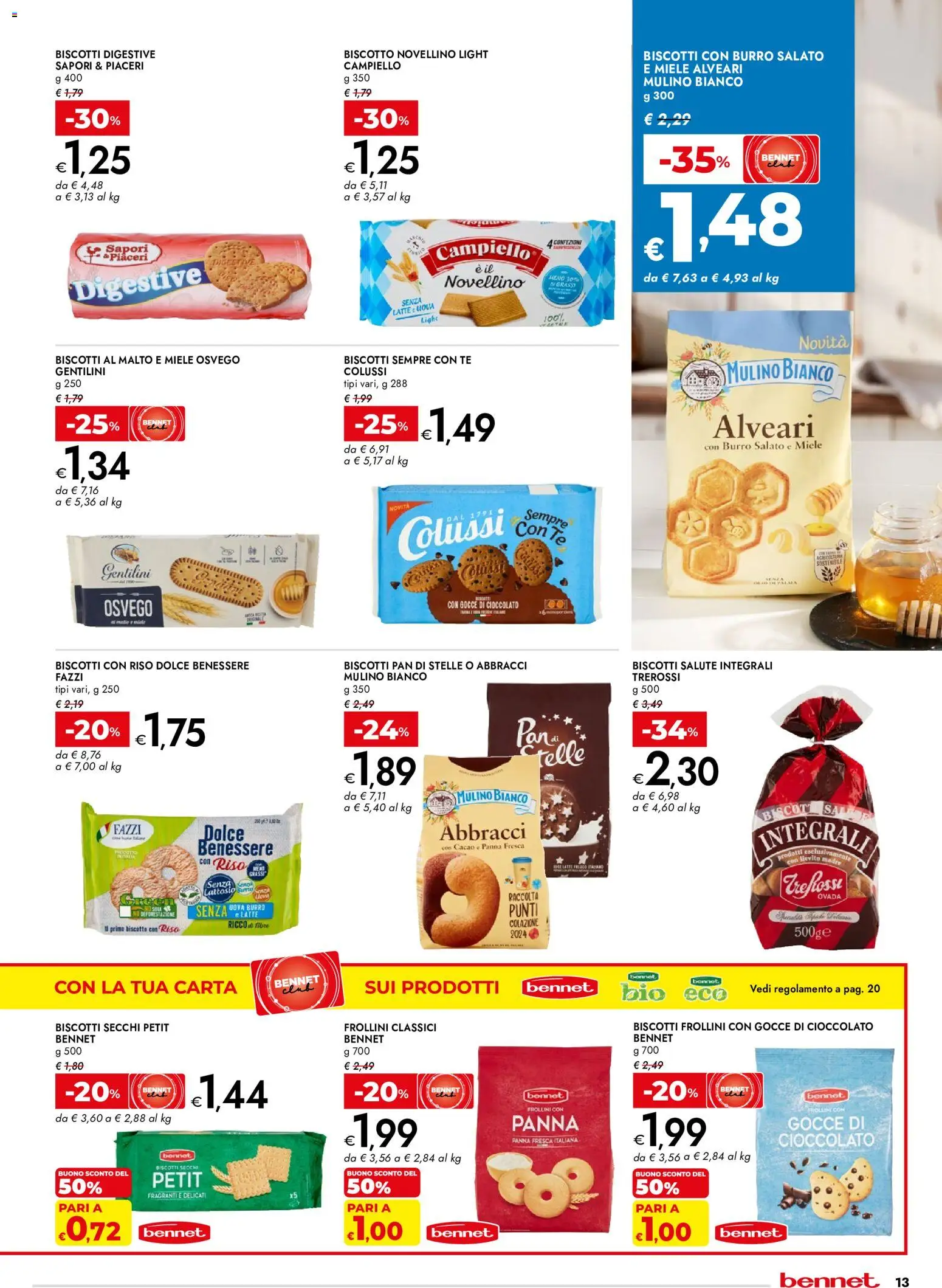 Volantino bennet del 03/09/2026 | Pagina: 13 | Prodotti: Riso, Latte, Cacao, Miele