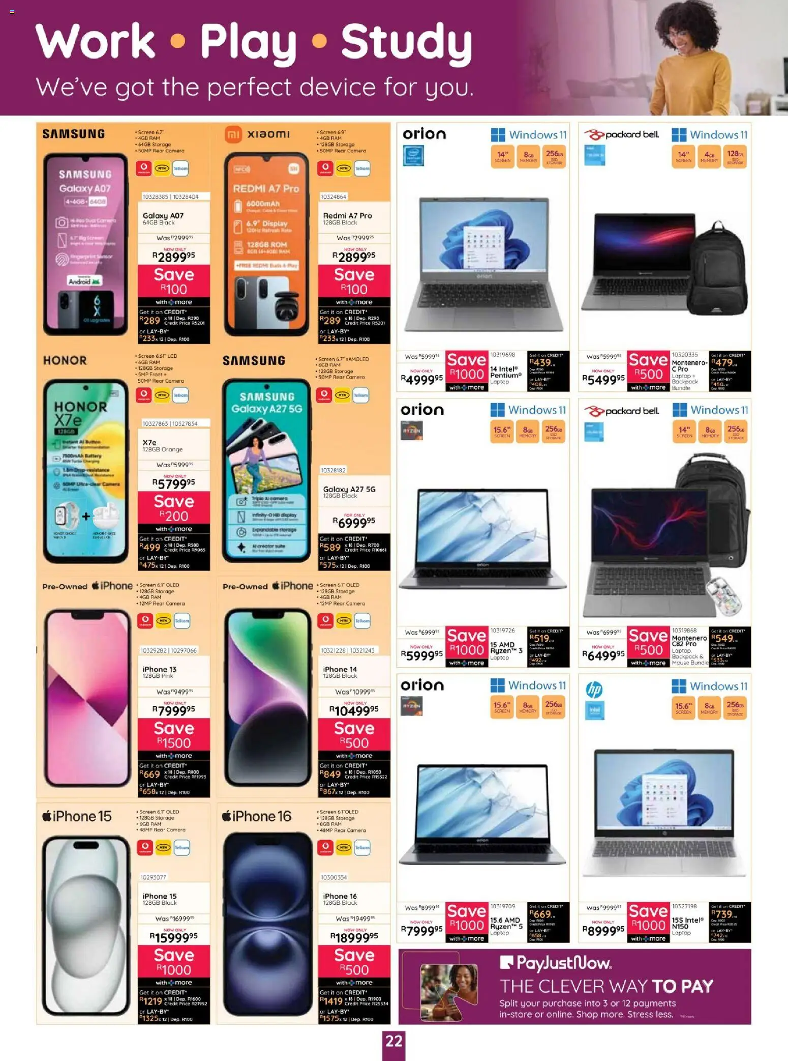 New Bradlows catalogue – valid from 17/09/2026 | Page: 22 | Products: Mouse, Backpack, Laptop, Battery
