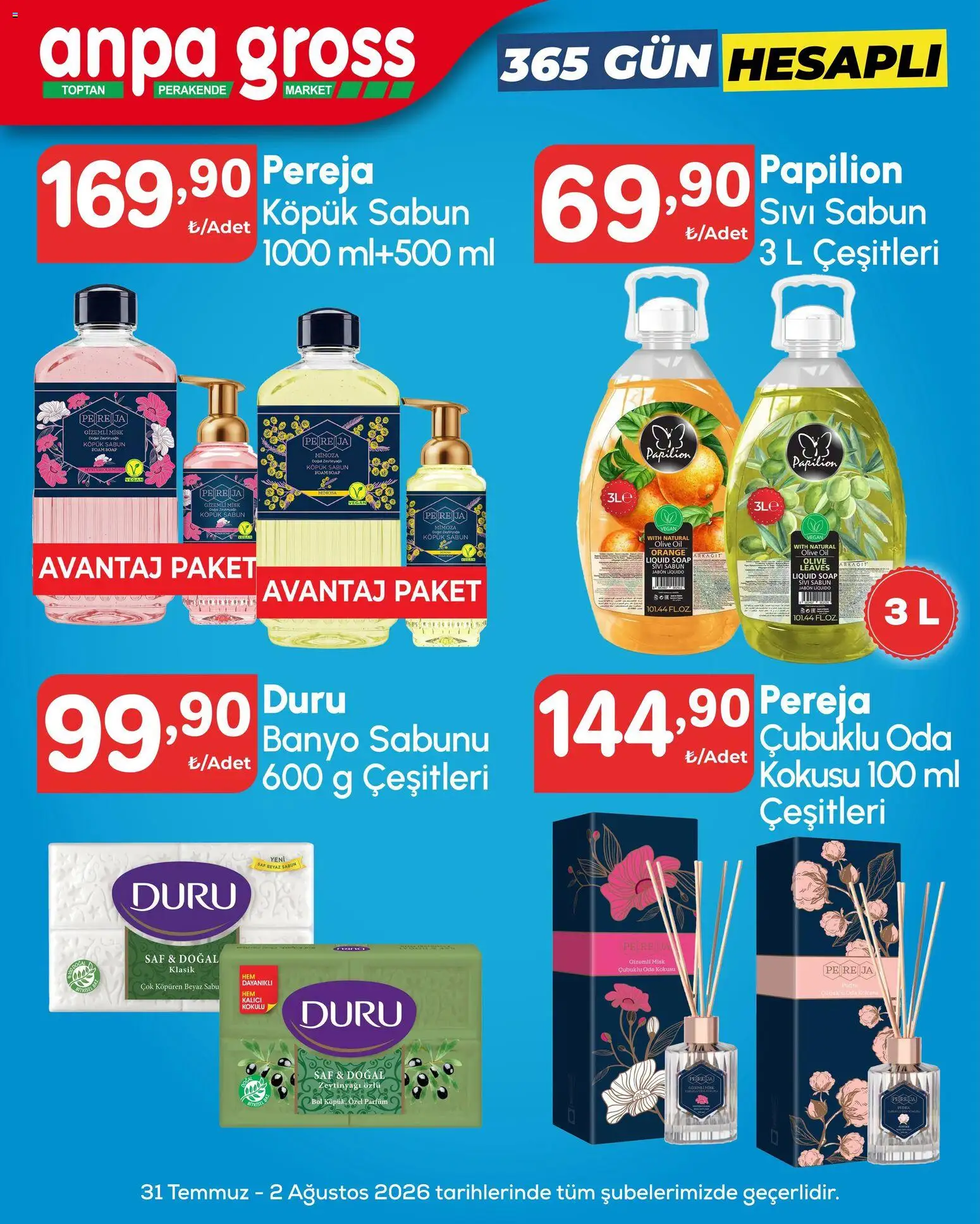 Anpa Gross - Hafta sonu fırsatları - 31 Temmuz 2026 tarihinden itibaren geçerlidir | Sayfa: 22 | Ürünler: Banyo, Sabun, Parfüm, Pudra