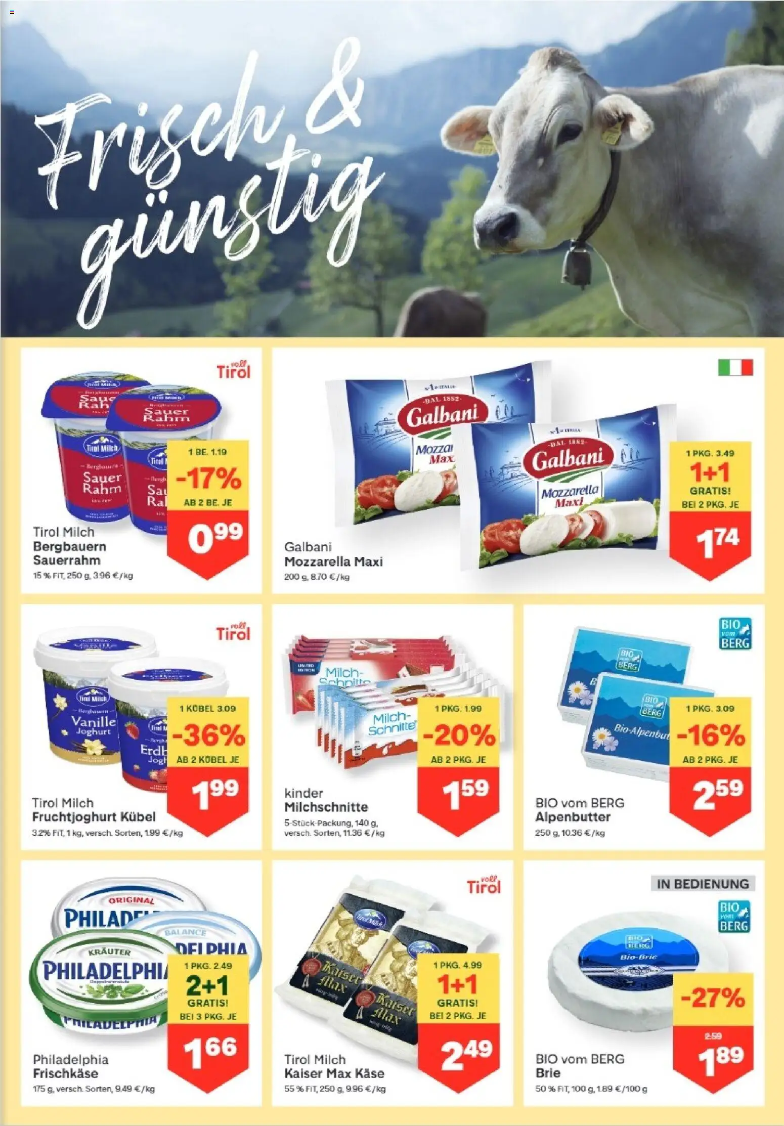 MPREIS Dellach im Drautal gültig ab 28.05.2026 | Seite: 5 | Produkte: Milch, Käse, Joghurt, Sauerrahm