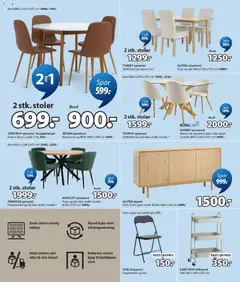 Forhåndsvisning av Bord, JEGIND spisebord Massivt tre og MDF. Ø105 x H75 cm* 1499,- gyldig fra 27/07/2026 | Side: 4 | Produkter: Spisestol, Trillebord, Lys, Bord