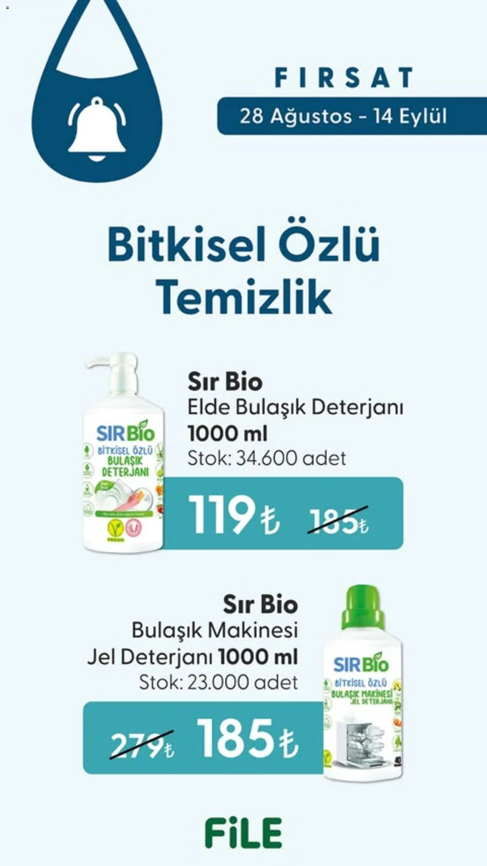 File Market aktüel ürünler kataloğu yayımlandı! Bu hafta 28 Ağustos 2026 - 14 Eylül 2026 günü File Market indirimli ürünleri