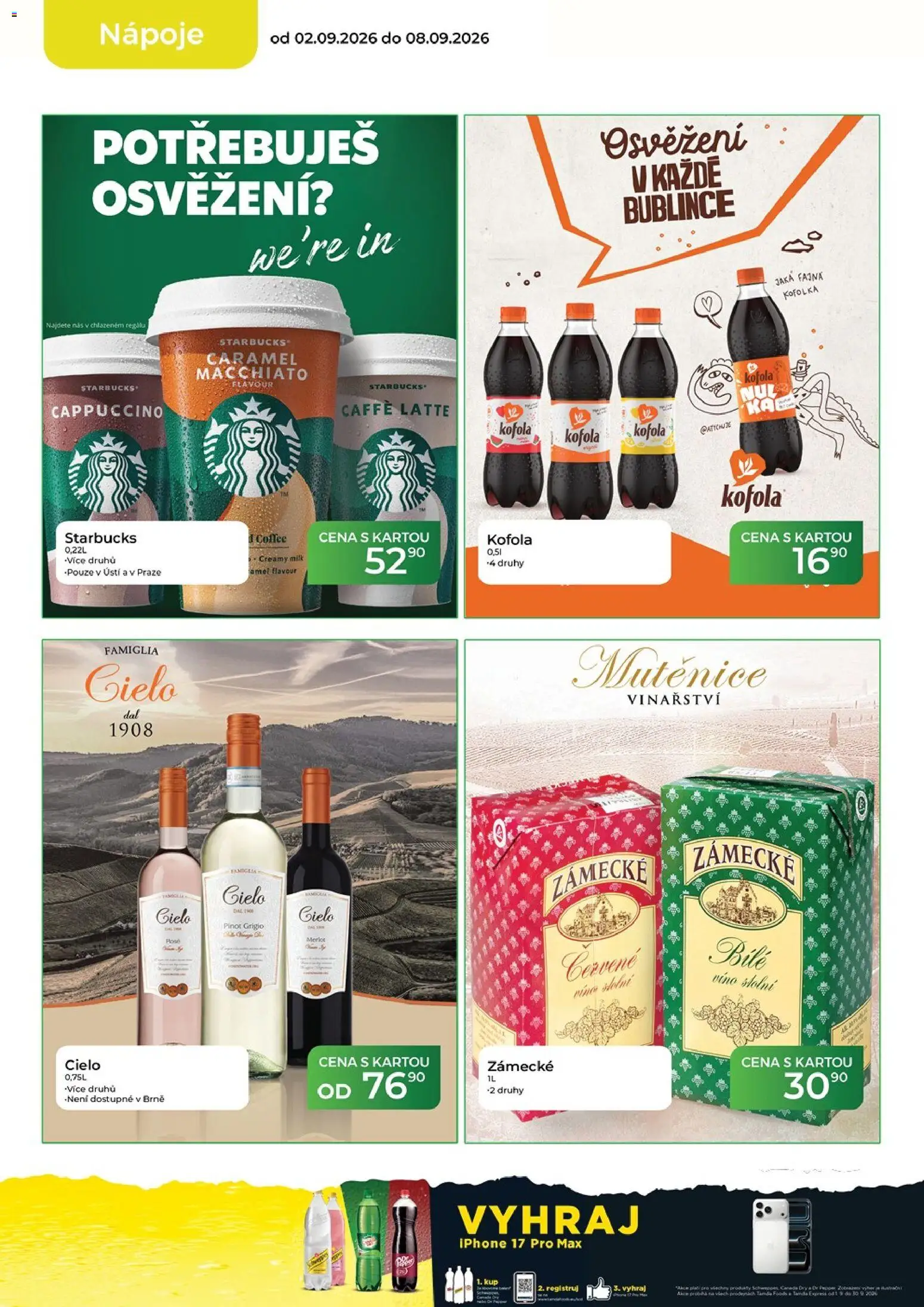 Tamda Foods leták od 02.09.2026 | Strana: 12 | Produkty: Merlot, Iphone, Kofola, Pinot Grigio
