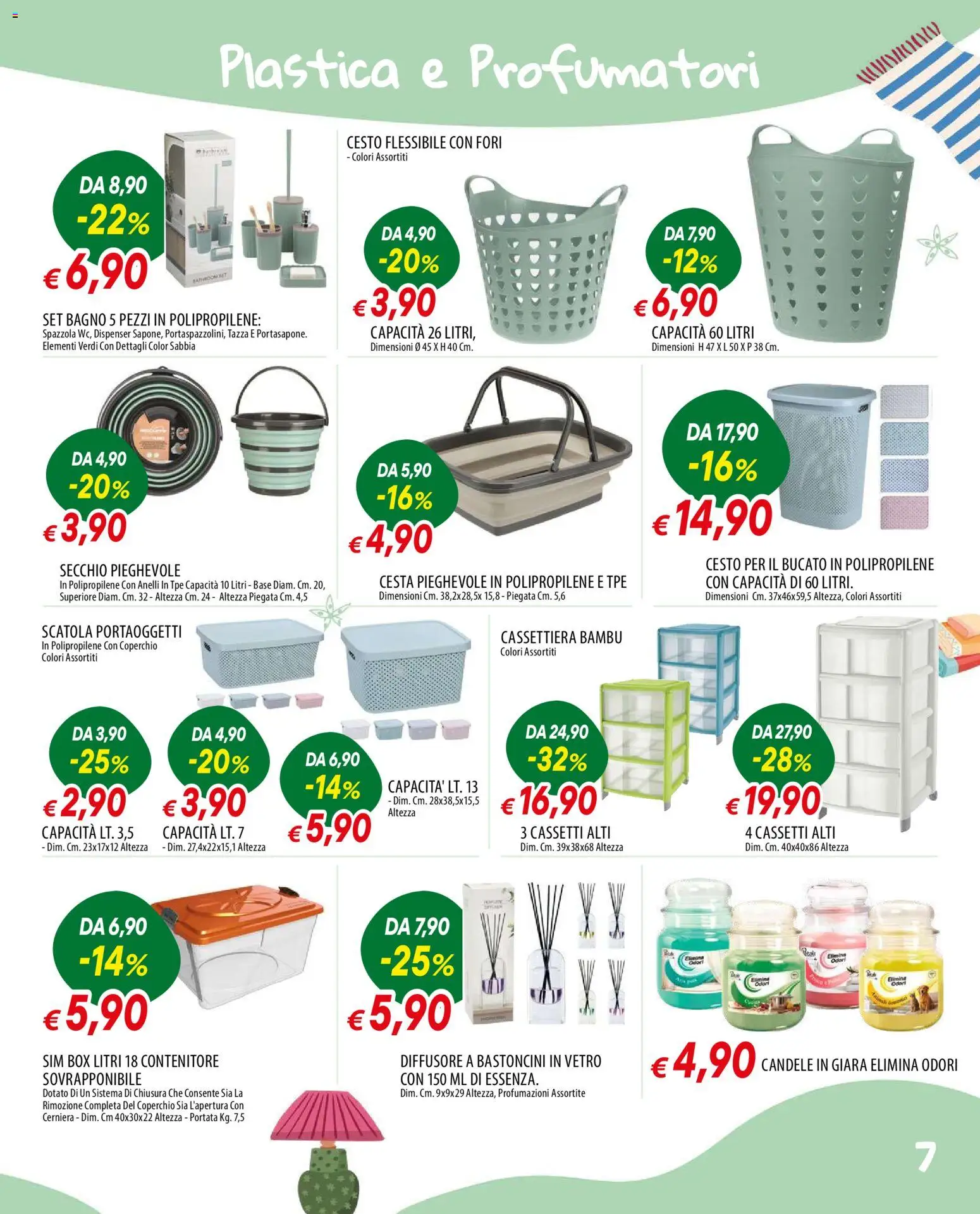 Volantino Galassia del 07/09/2026 | Pagina: 7 | Prodotti: Secchio, Contenitore, Cassettiera, Bagno