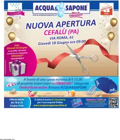 Anteprima del volantino Acqua e Sapone volantino valido a partire dal 18.06.2026