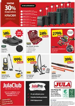 Forhåndsvisning av Jula kundeavis gyldig fra 07.05.2026 | Side: 8 | Produkter: Flekkfjerner, Koffert, Dartpilar, Adapter