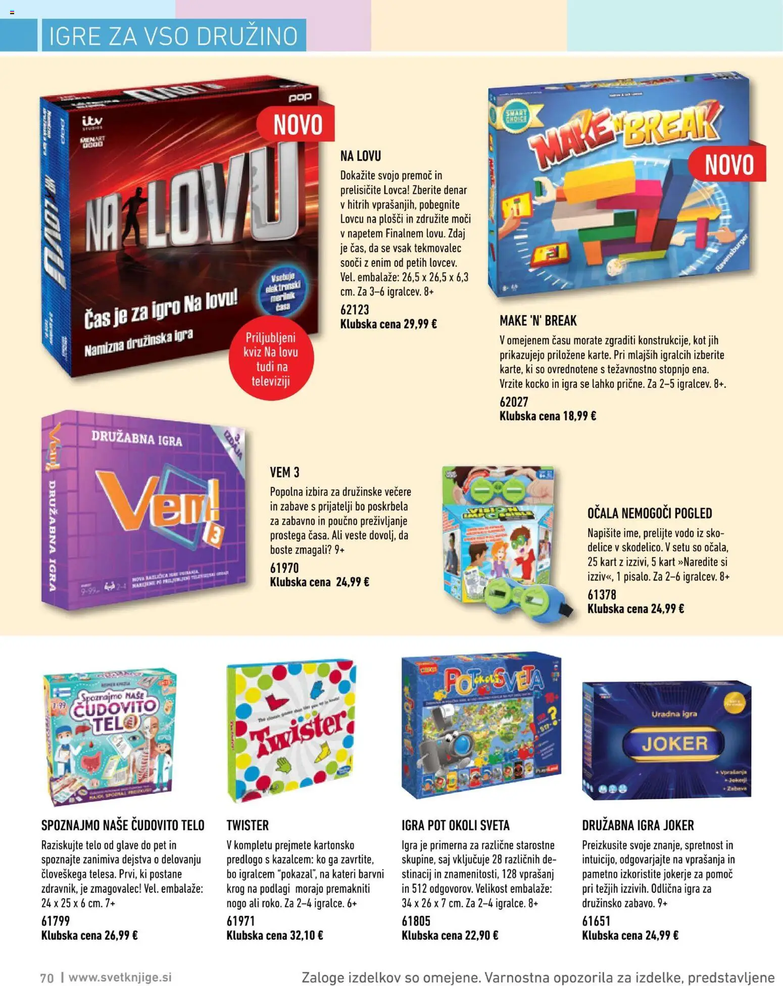 Novi Svet knjige katalog ponudbe – veljaven od 01.01.2026 | Stran: 70 | Izdelki: Igra, Ocala
