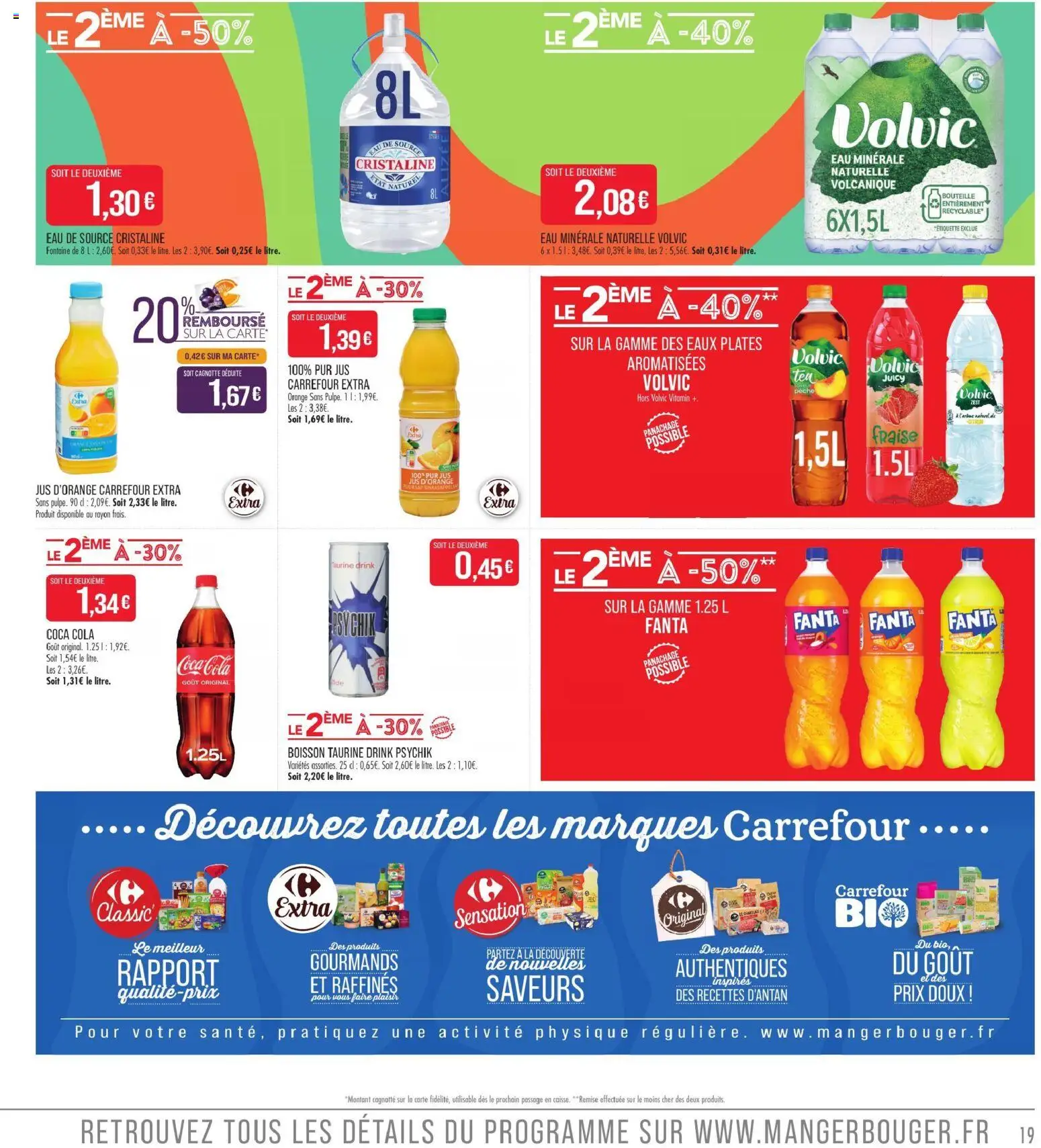 {H1} | Page: 19 | Produits: Coca, Orange, Étiquette, Eau de source