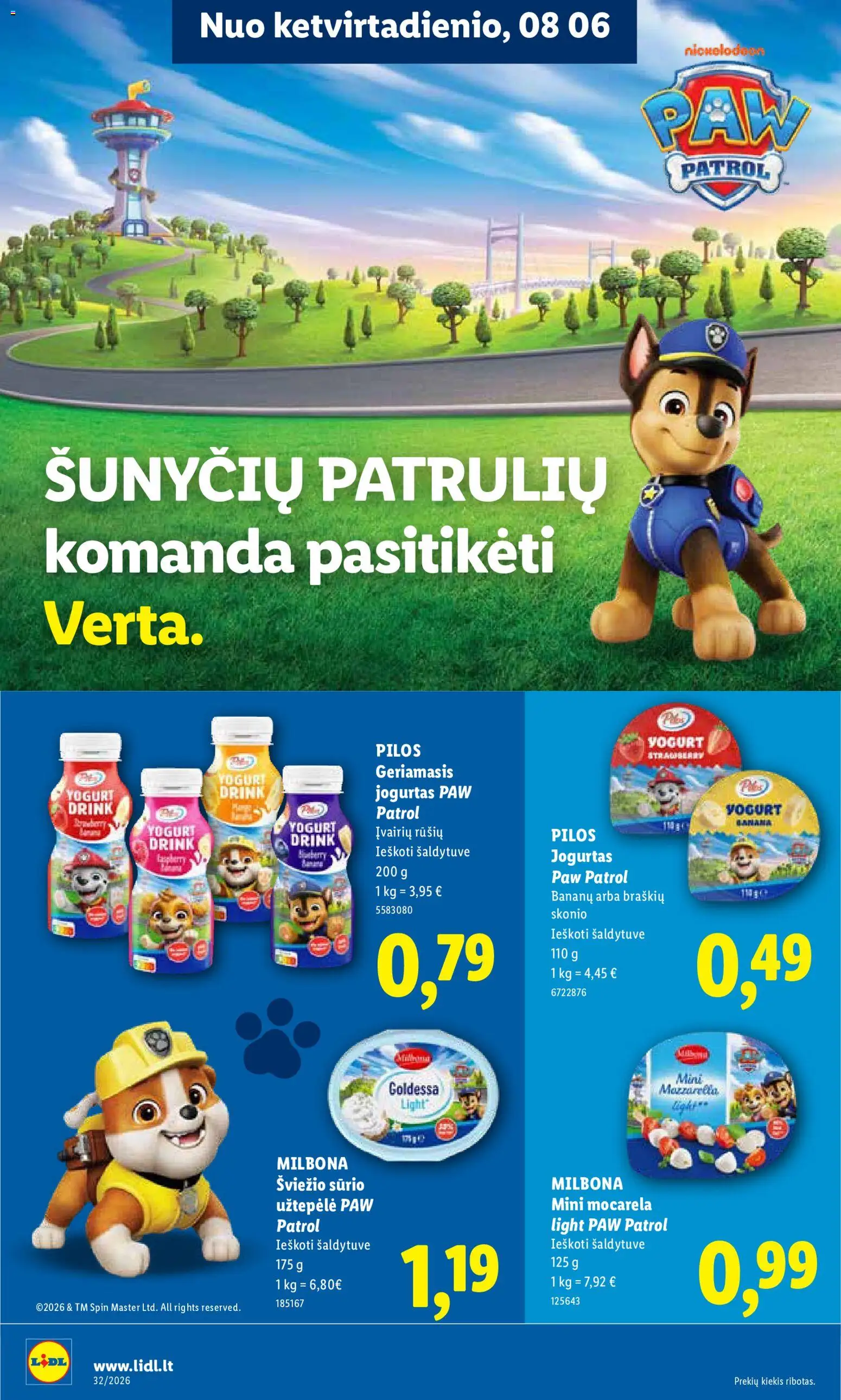 LIDL akcijos nuo 2026.08.03 | Puslapis: 26 | Prekių: Užtepėlė, Jogurtas