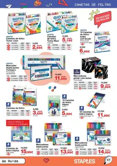 Pré-visualização Staples Regresso às Aulas 2026 válido de 17/08/2026 | Página: 47