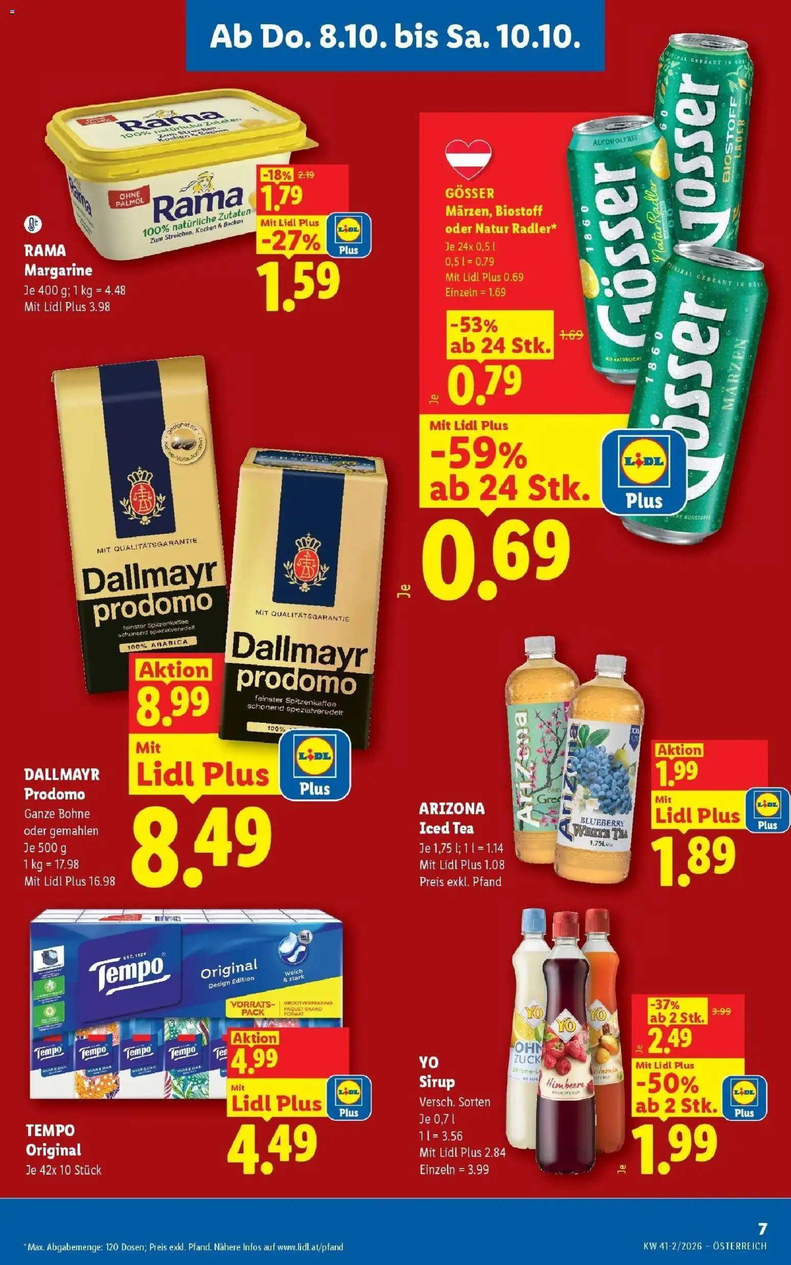 Lidl Flugblatt - Fohnsdorf ab 04.10.2026 - Angebote ab donnerstag | Seite: 9 | Produkte: Himbeere, Zutaten, Bohne, Radler