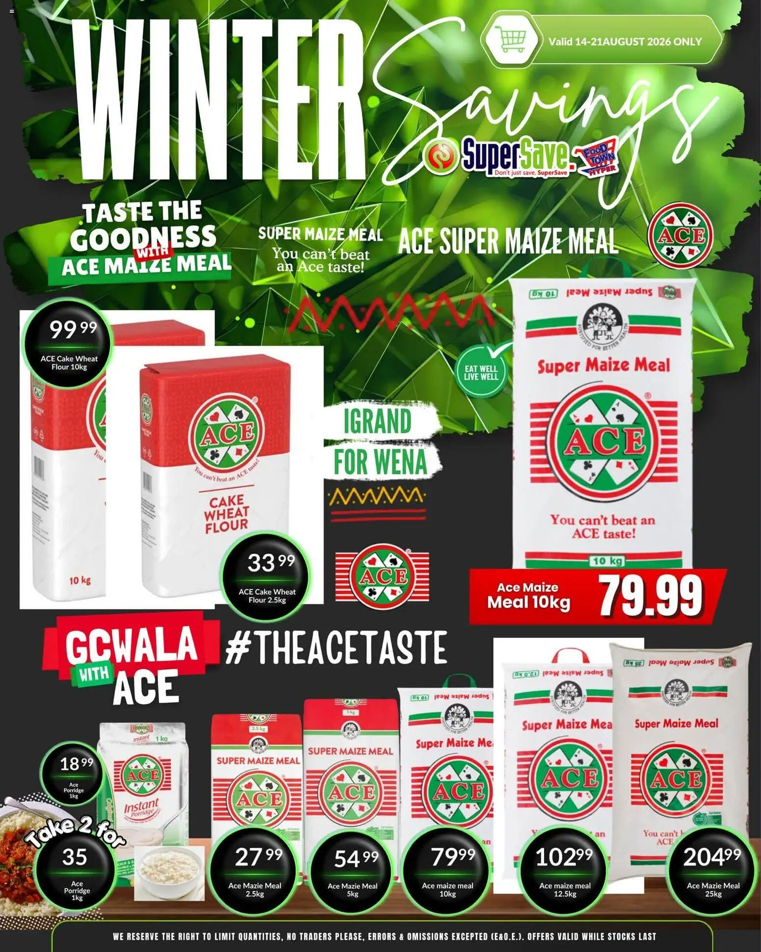 New Super Save catalogue – valid from 18/08/2026 | Page: 6 | Products: Cake, Flour, Maize meal, Porridge