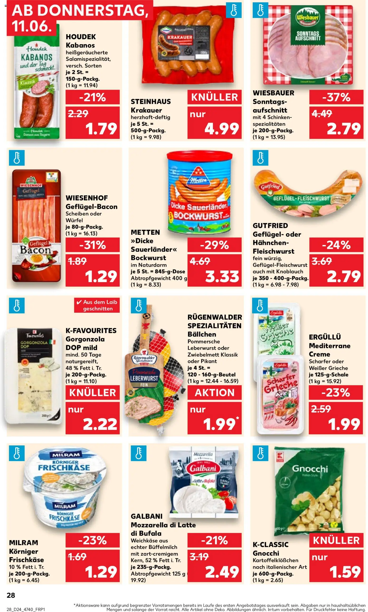{H1} | Pagina: 28 | Producten: Bacon, Mozzarella, Crème