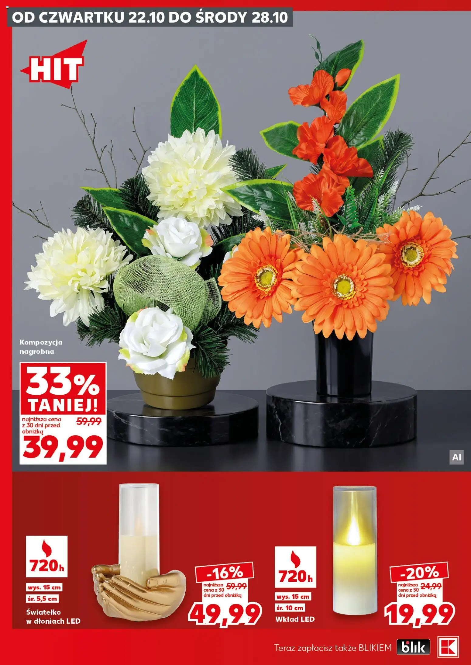 Kaufland Polsko leták - Katalog znicze od 22.10.2026 | Strana: 18 | Produkty: LED