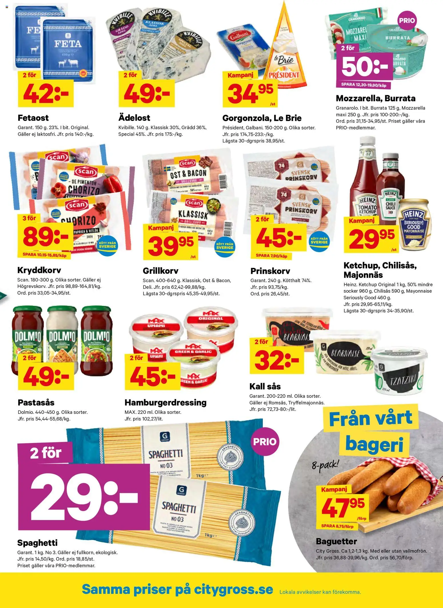 City Gross reklamblad aktuell från 08.06.2026 | Sida: 7 | Produkter: Bacon, Burrata, Galler, Chili