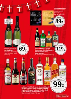 Dagli'Brugsen - Uge 39-40 gyldig fra 25/09/2026 | Side: 28 | Produkter: Baileys, Gin, Whisky, Captain Morgan