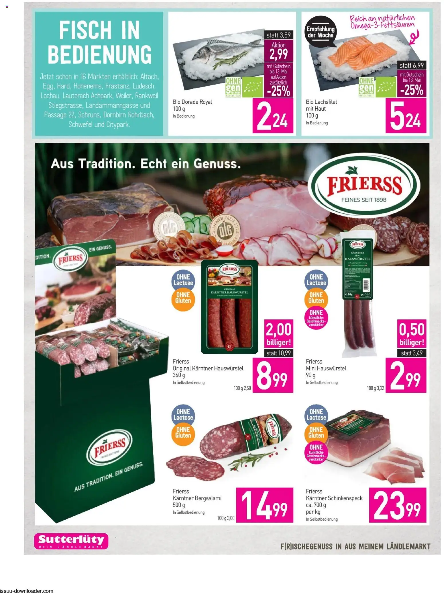 Sutterlüty Flugblatt gültig ab 07.05.2026 | Seite: 14 | Produkte: Fisch