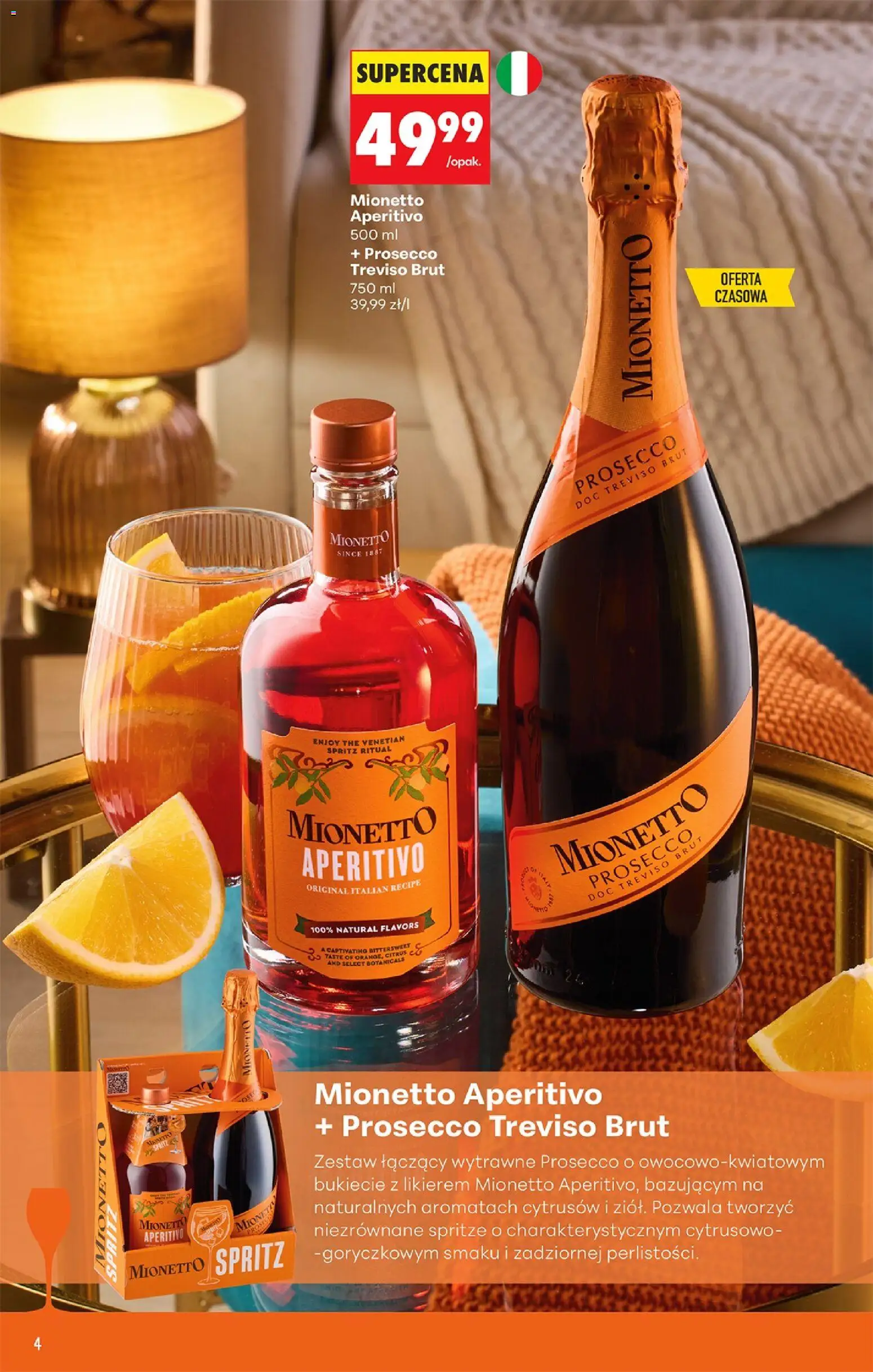 Biedronka gazetka - Czas na toast od 21.09.2026 | Strona: 6 | Produkty: Mionetto prosecco, Aperitif, Prosecco
