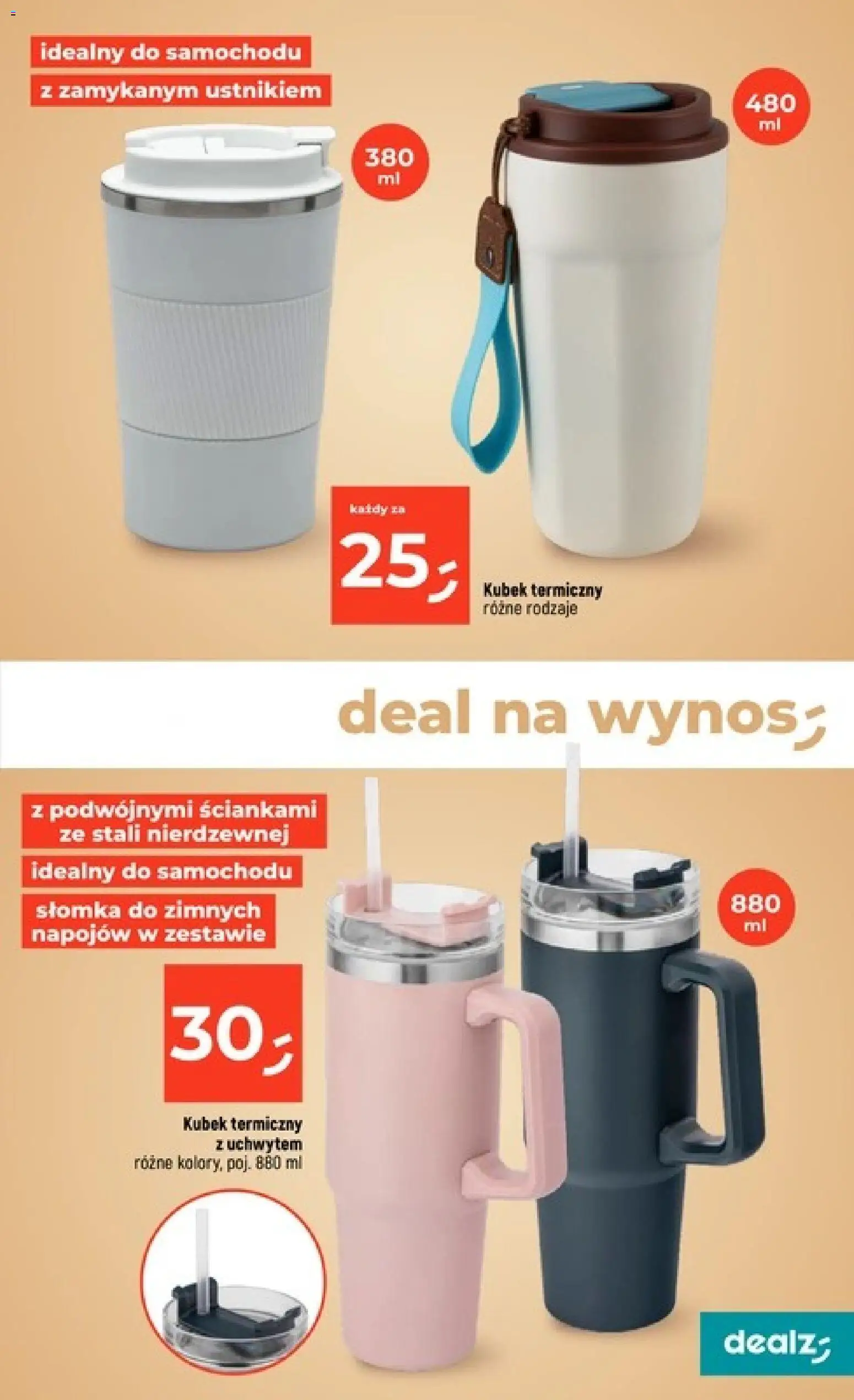 Dealz gazetka od 03.09.2026 | Strona: 39 | Produkty: Kubek termiczny