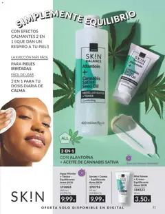 Vista previa Sérum + Crema - Equilibrante Avon SK!N, Sérum + Crema - Equilibrante Avon SK!N válido desde el 01/07/2026 | Página: 191 | Productos: Agua micelar, Aceite, Crema, Toner