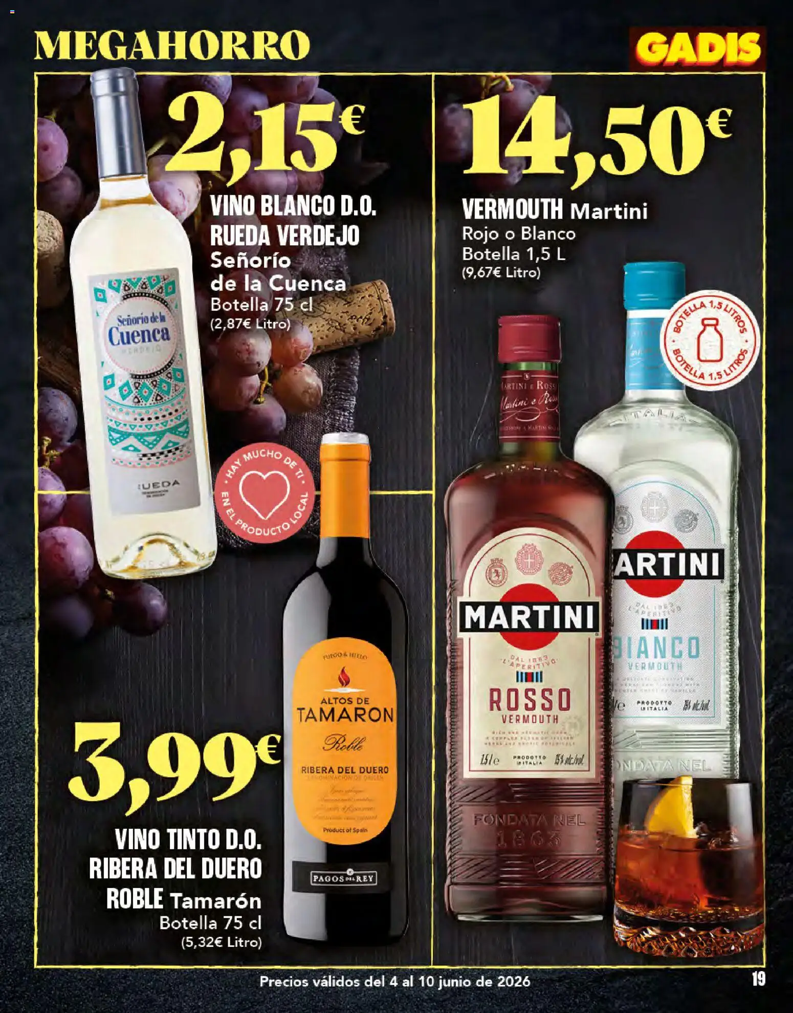 Gadis folleto │ válido desde el 04.06.2026 | Página: 19 | Productos: Ηλεκτρονικα ειδη, Vino