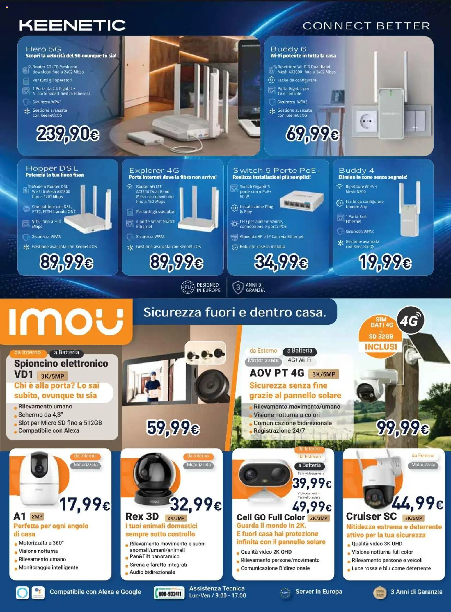 Volantino Unieuro del 07/09/2026 | Pagina: 43 | Prodotti: Router, Porta, Audio, Videocamera