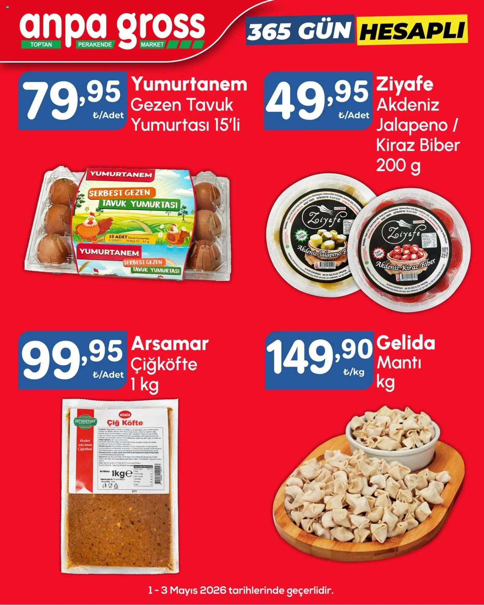 Anpa Gross Katalog Cuma-Pazar - 01.05.2026 tarihinden itibaren geçerlidir | Sayfa: 7 | Ürünler: Biber, Kiraz