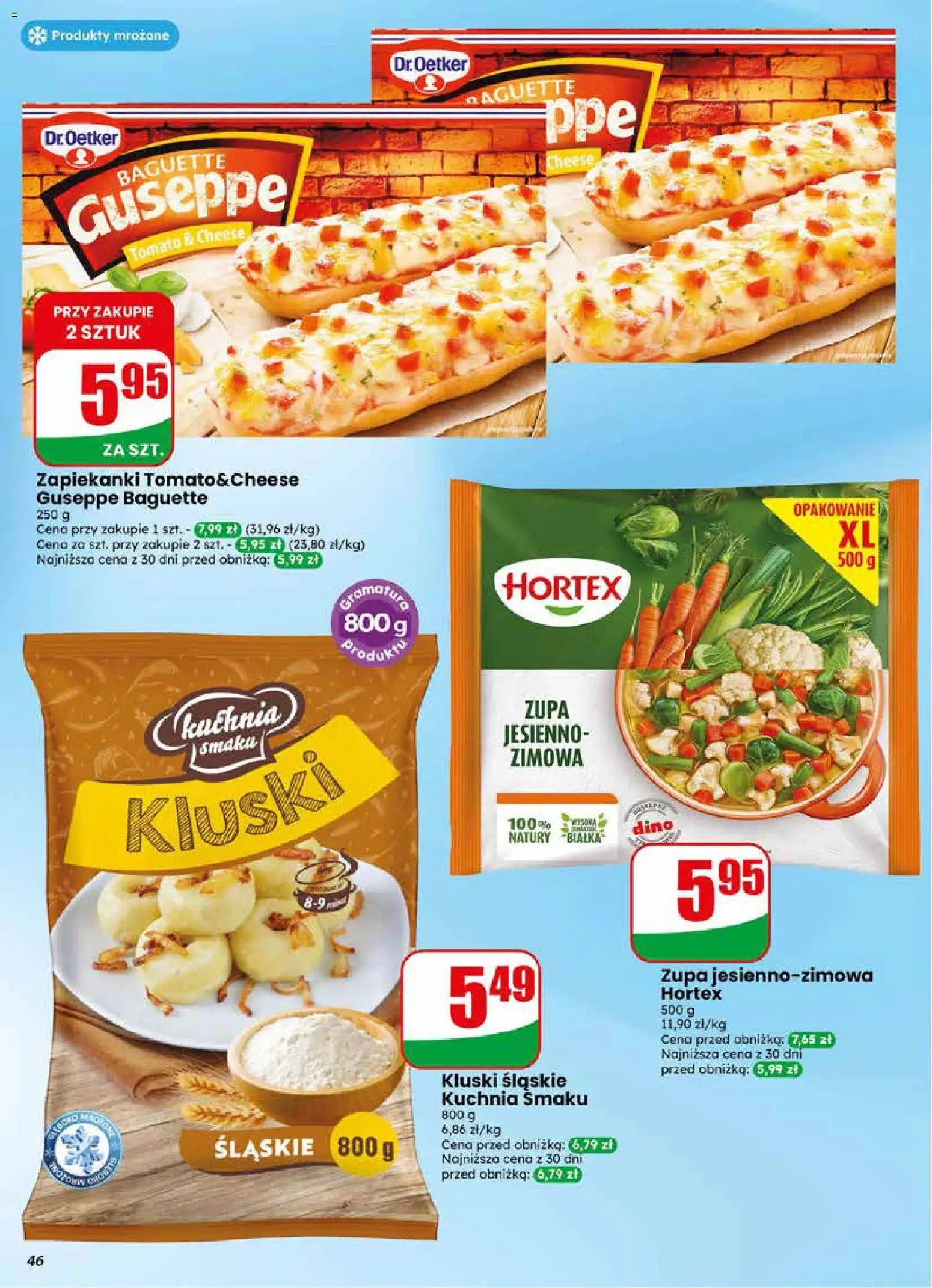 Dino gazetka od 20.05.2026 | Strona: 46 | Produkty: Kluski śląskie, Zupa, Pizza, Zapiekanki