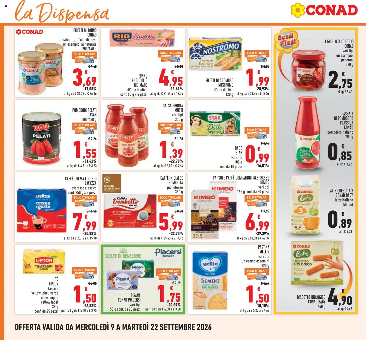 Volantino Conad del 09/09/2026 | Pagina: 16