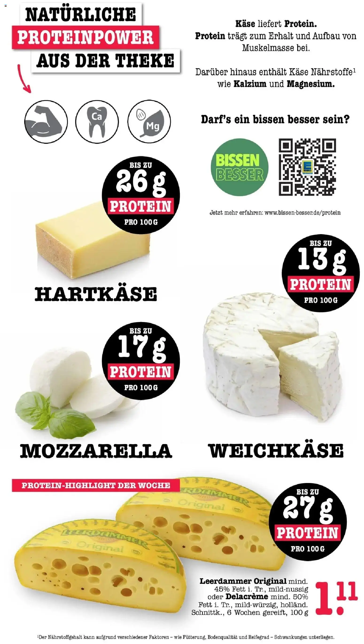 Edeka Prospekt Karlsruhe – gültig ab 27.07.2026 | Seite: 8 | Produkte: Käse, Theke, Mozzarella, Leerdammer