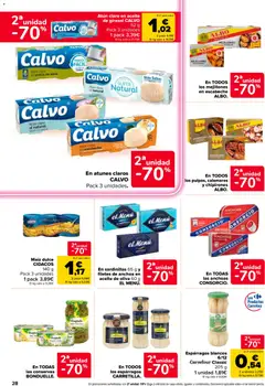 Vista previa En sardinillas 65 g y filetes de anchoa en aceite de oliva 60 g EL MENÚ., EL MENÚ válido desde el 28/07/2026 | Página: 30