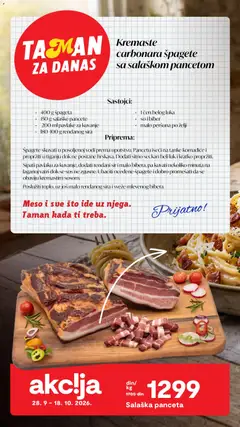 Matijevic katalog - pregled Matijevic kataloga - važi od 29.09.2026 | Strana: 10 | Proizvode: Rendani sir, So, Sos, Sastojci