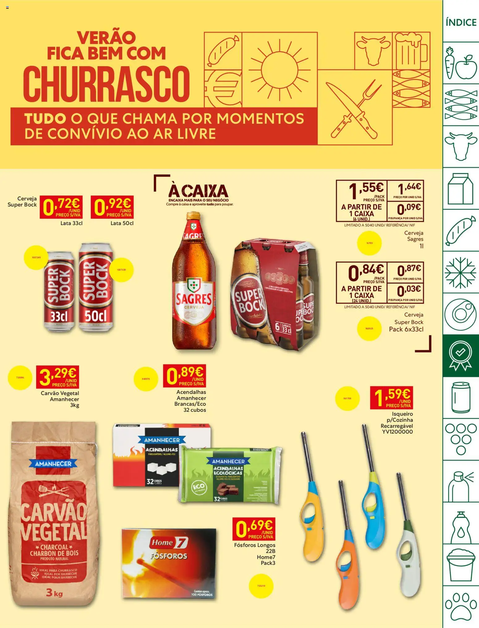 Recheio folheto Madeira │ válido de 14/07/2026 | Página: 23 | Produtos: Fósforos, Super bock, Carvão vegetal, Caixa