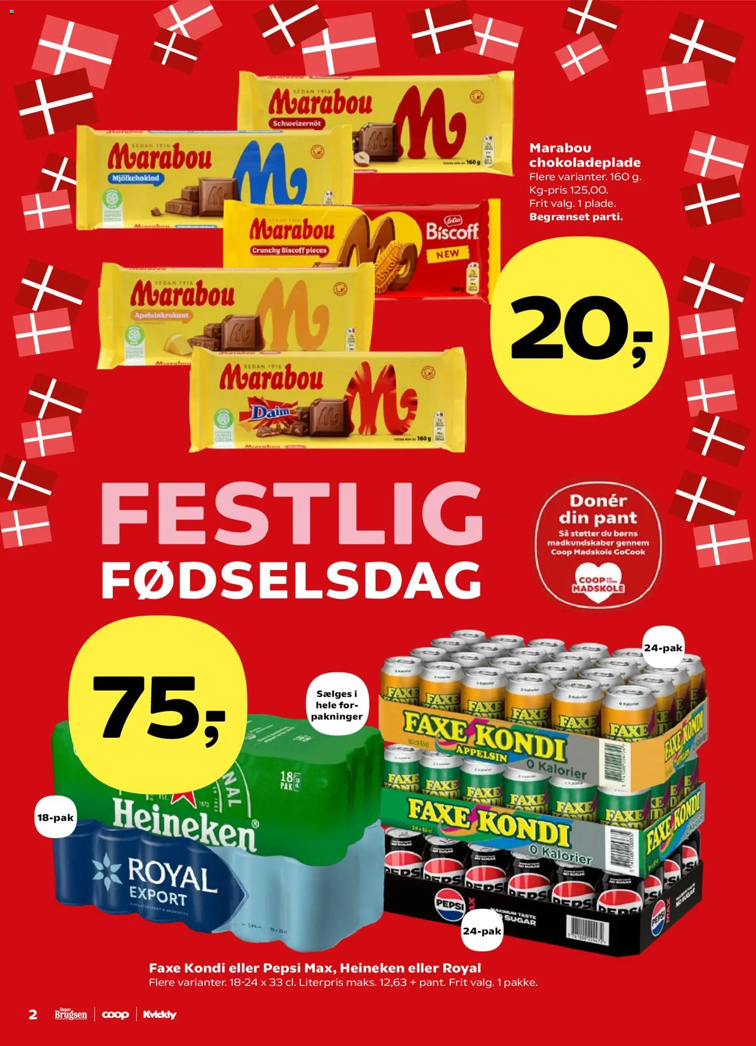 Super Brugsen tilbudsavis – gyldig fra 08.05.2026 | Side: 2 | Produkter: Faxe Kondi, Pepsi
