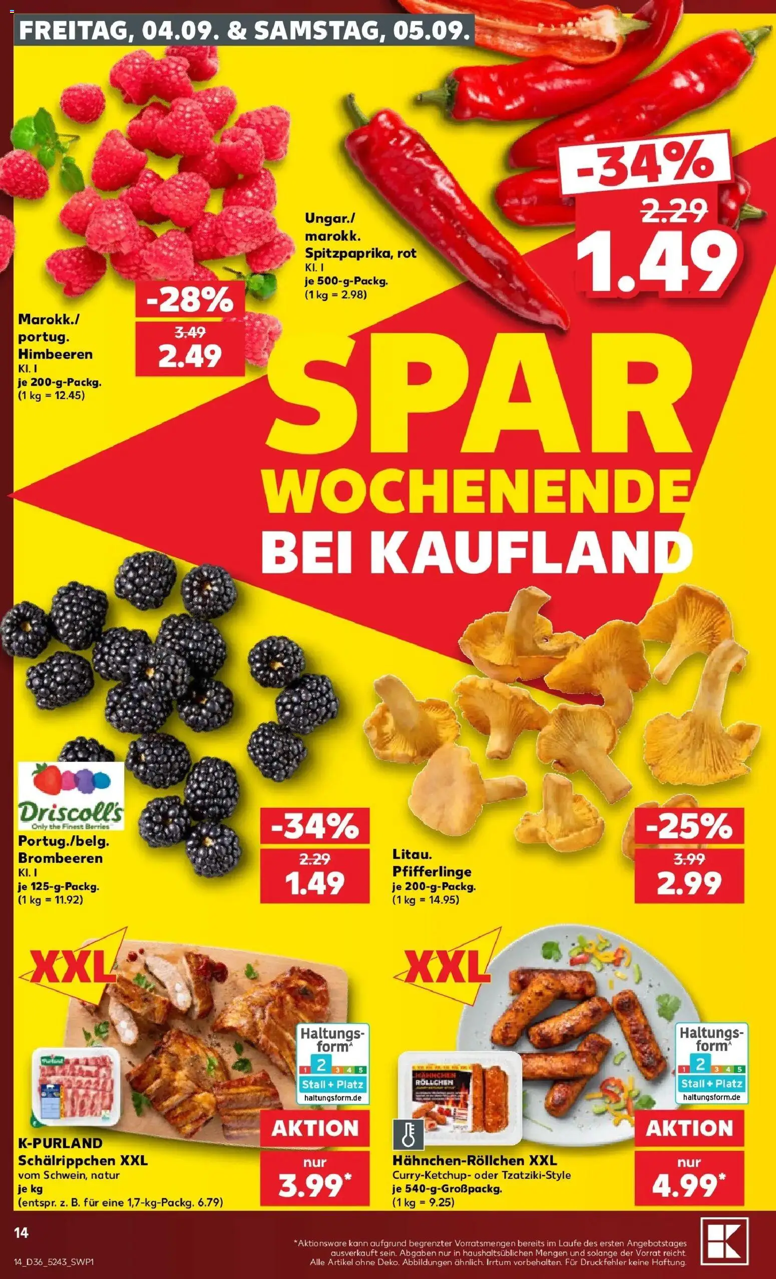 Prospekt Kaufland ab 31.08.2026 » Angebote Online zum Blättern | Seite: 23 | Produkte: Himbeeren, Pfifferlinge