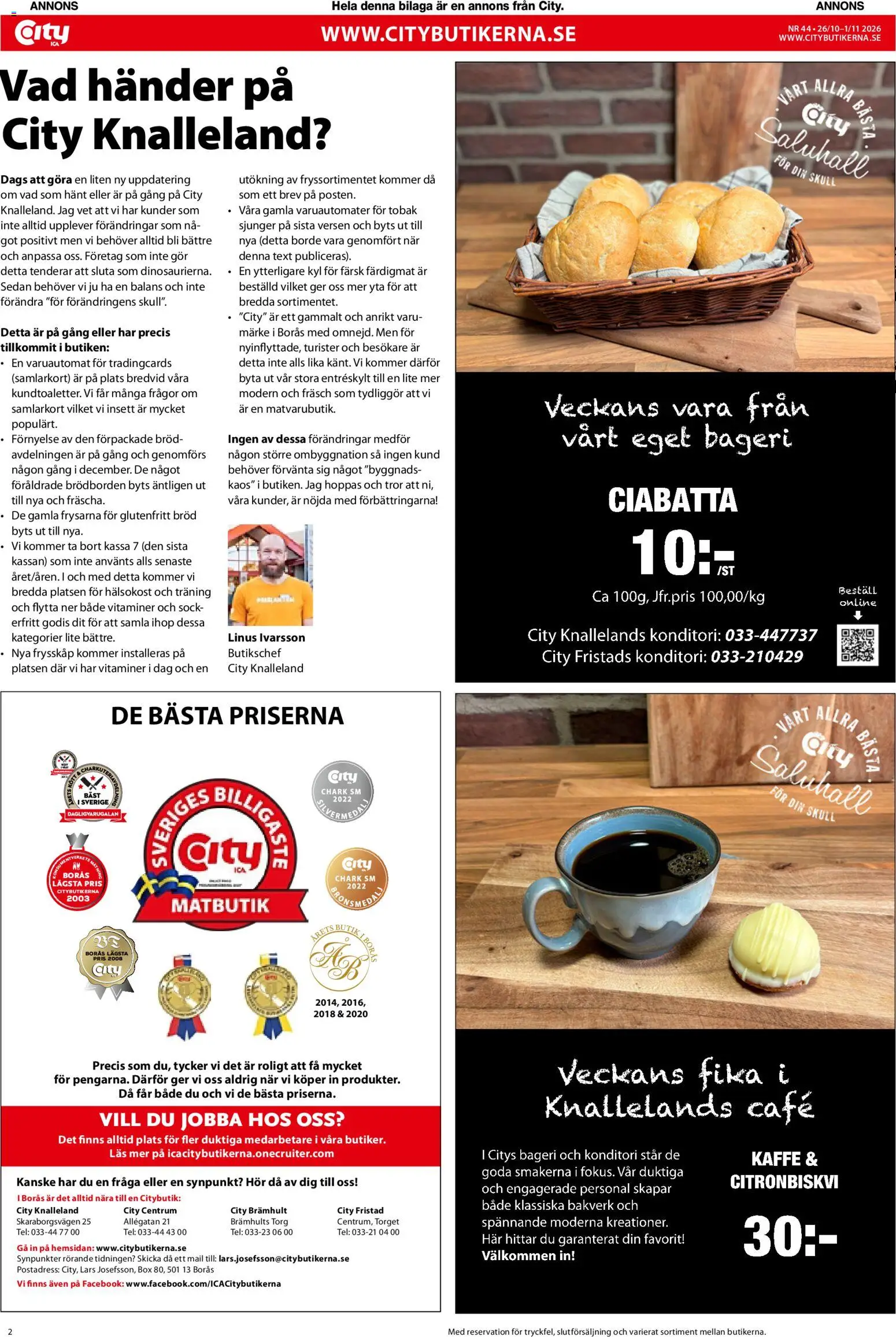 ICA Kvantum reklamblad aktuell från 26/10/2026 | Sida: 2