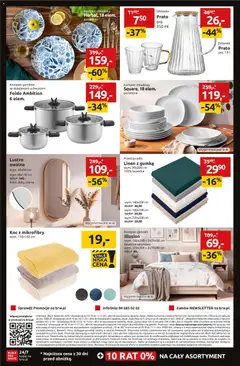 Pogląd oferty "Black Red White Black Weeks" - ważna od 30.10.2026 | Strona: 14 | Produkty: Szklanka, Dzbanek, Koc, Komplet garnków